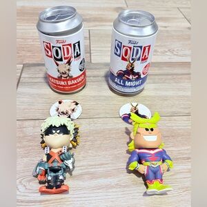 Funko Soda lot of 2 - Katsuki Bakugo & All Might - Anime